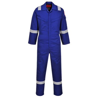 Portwest AF73RBR52 -  sz Regular 52 Araflame Silver Coverall - Royal Blue