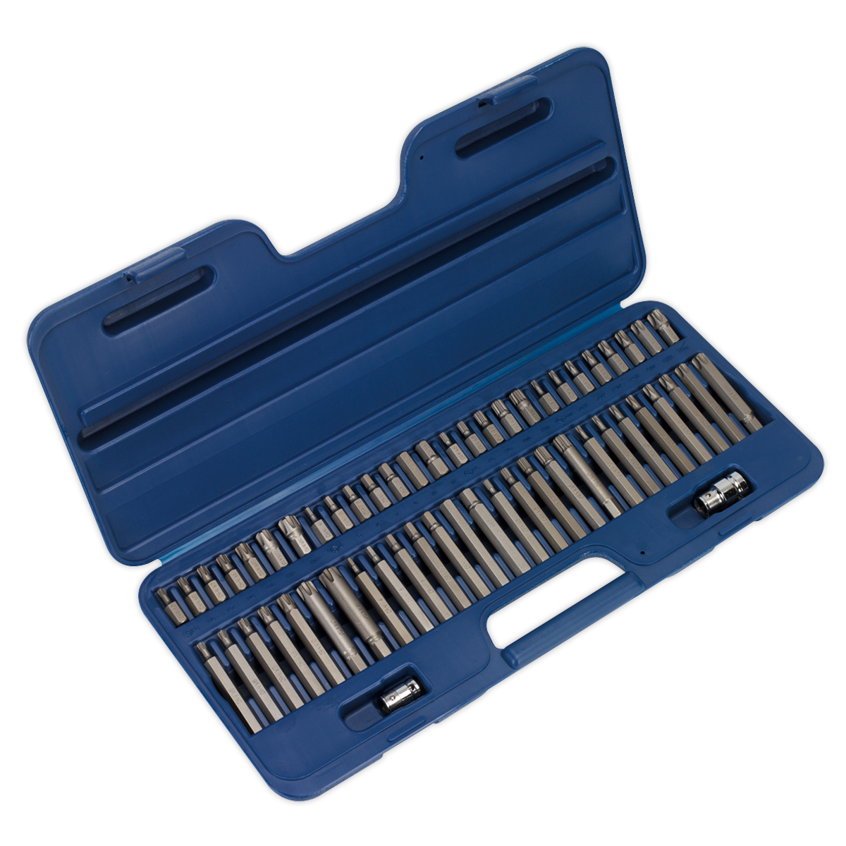 SEALEY - AK21956 Security TRX-Star*/Hex/Ribe/Spline Bit Set 56pc 3/8" & 1/2"Sq Drive