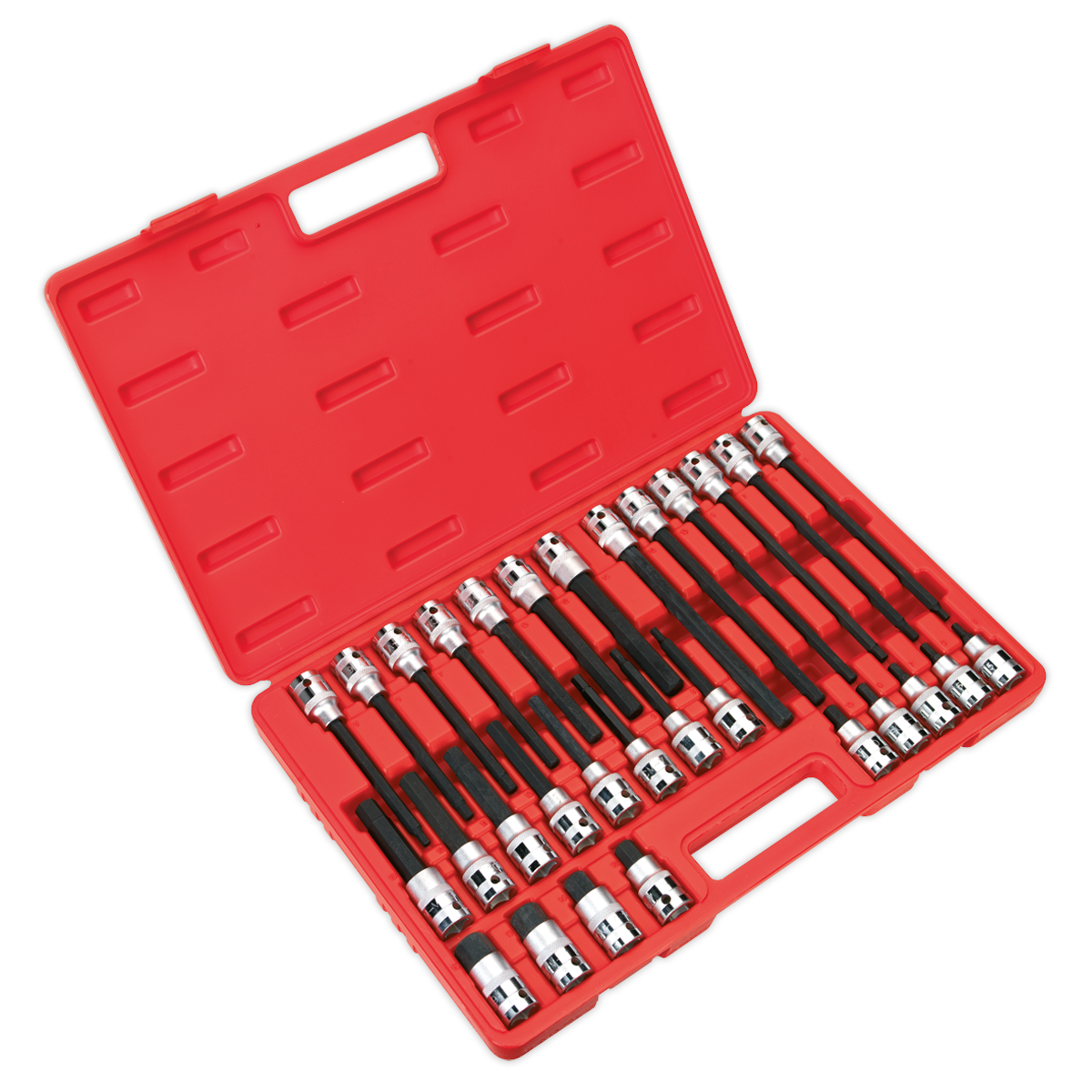 SEALEY - AK2196 Hex Socket Bit Set 30pc 1/2"Sq Drive