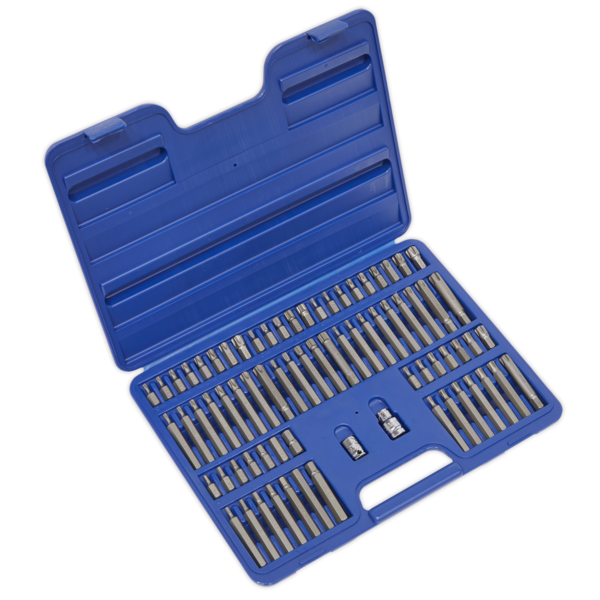 SEALEY - AK21974 TRX-Star/Security TRX-Star/Hex/Ribe/Spline Bit Set 74pc 3/8" & 1/2"Sq Drive