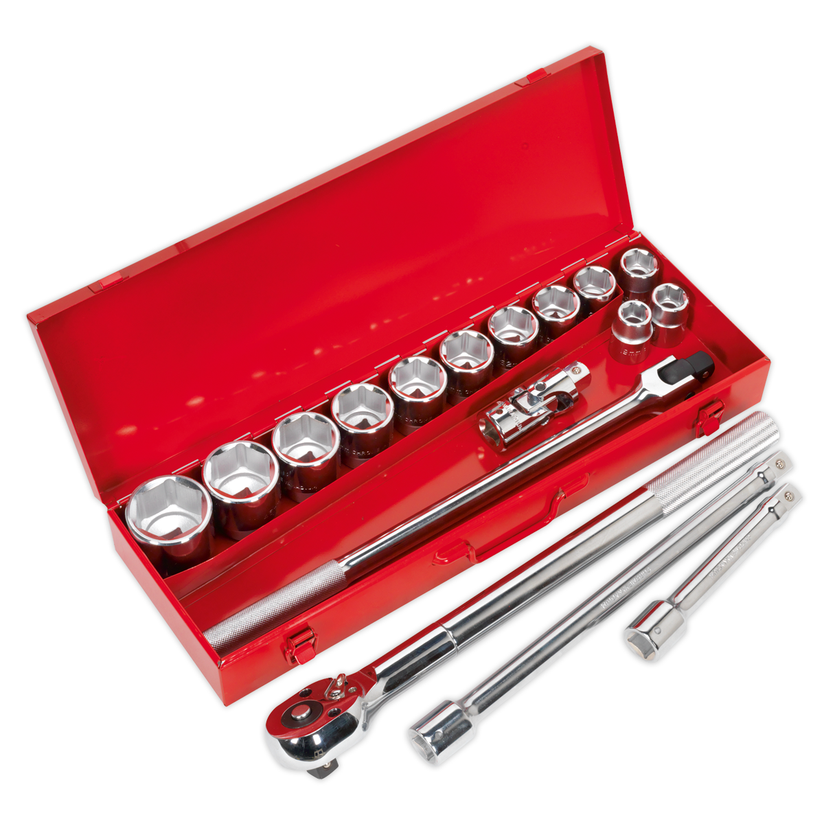 SEALEY - AK2597 Socket Set 17pc 3/4"Sq Drive WallDrive® Metric