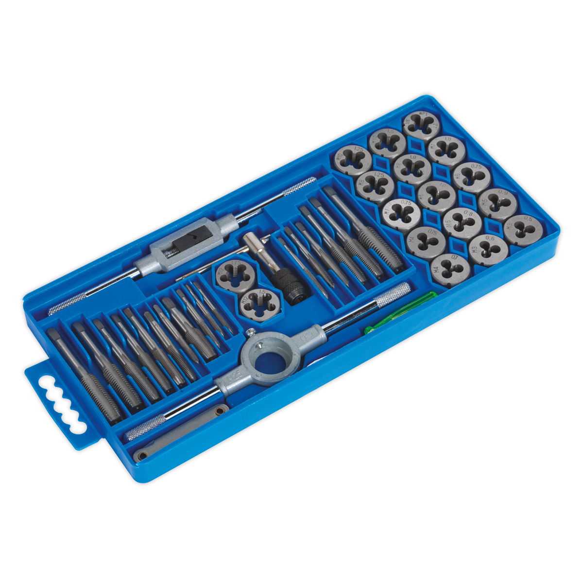 SEALEY - AK301 Tap & Die Set 40pc Split Dies Metric