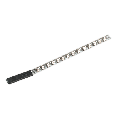 SEALEY - AK3814 Socket Retaining Rail with 14 Clips 3/8"Sq Drive