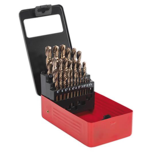 SEALEY - AK4702 HSS Cobalt Split Point Fully Ground Drill Bit Set 25pc Metric