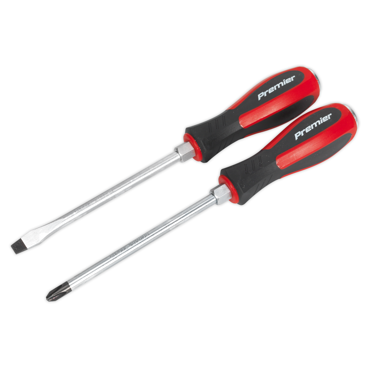 SEALEY - AK4938 Screwdriver Set 2pc Hammer-Thru