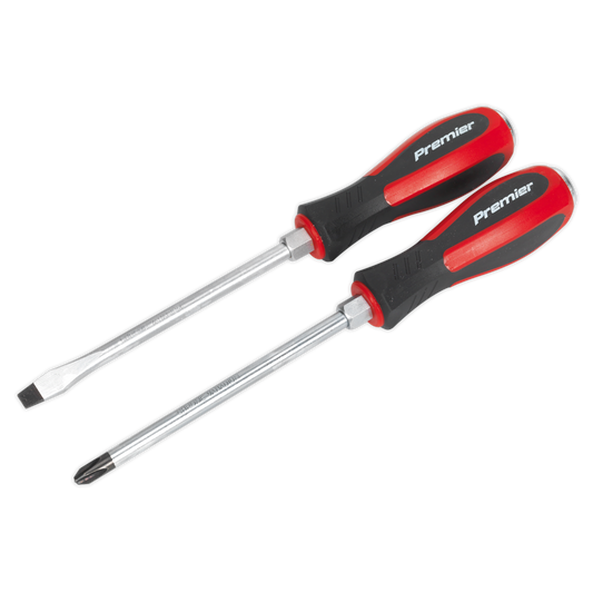 SEALEY - AK4938 Screwdriver Set 2pc Hammer-Thru
