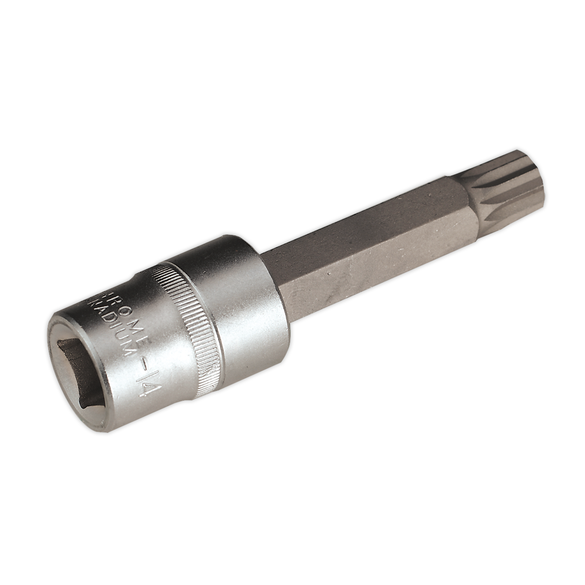 SEALEY - AK5531 Spline Socket Bit M14 Long 1/2"Sq Drive