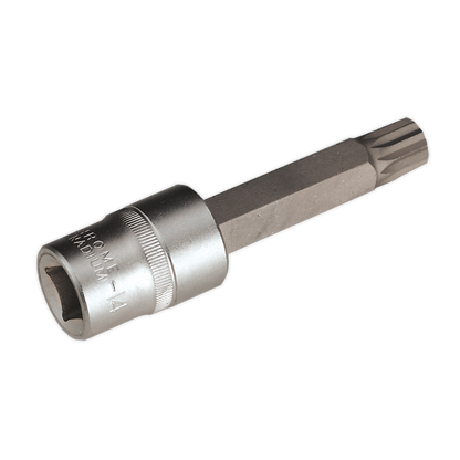 SEALEY - AK5531 Spline Socket Bit M14 Long 1/2"Sq Drive