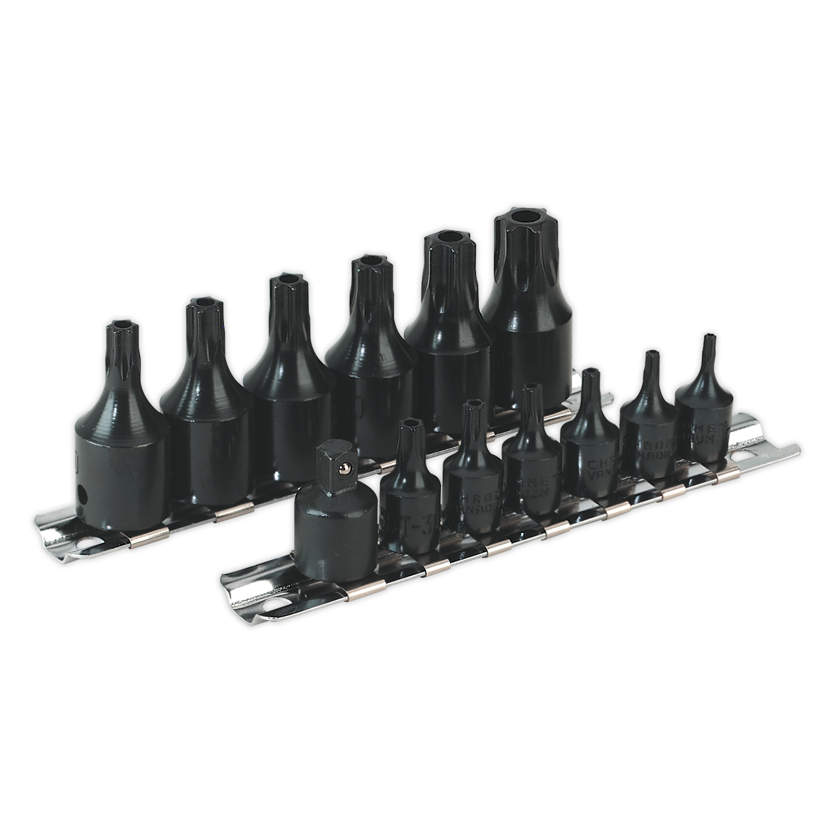 SEALEY - AK5585 TRX-Star* Security Socket Bit Set 13pc 1/4" & 3/8"Sq Drive