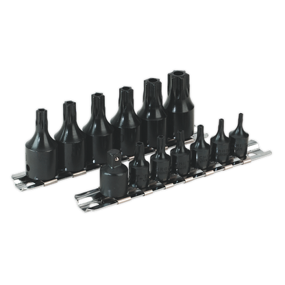 SEALEY - AK5585 TRX-Star* Security Socket Bit Set 13pc 1/4" & 3/8"Sq Drive