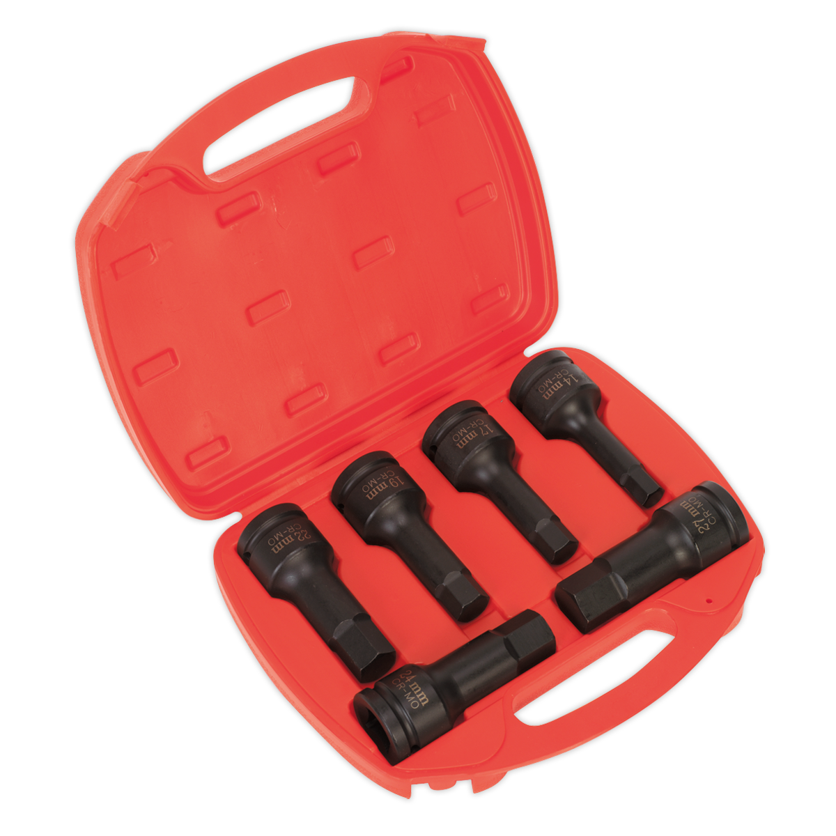 SEALEY - AK5586 Impact Hex Socket Bit Set 6pc 3/4"Sq Drive