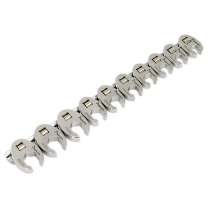 SEALEY - AK598 Crow's Foot Spanner Set 10pc 3/8"Sq Drive - Metric