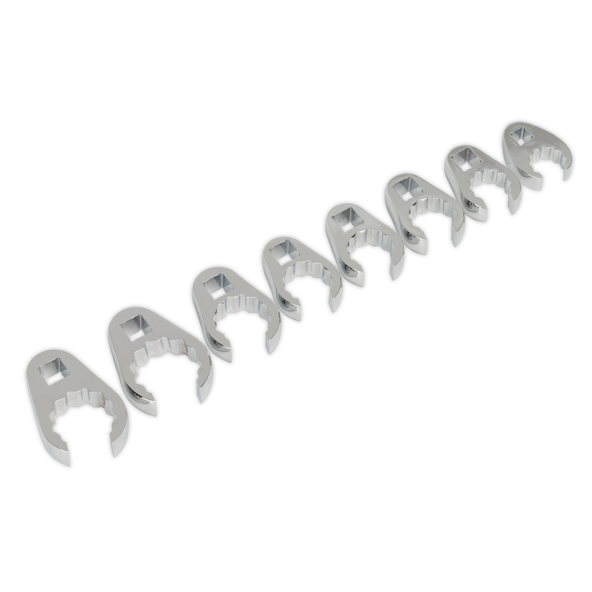 SEALEY - AK5981 Crow's Foot Spanner Set 8pc 1/2"Sq Drive Metric