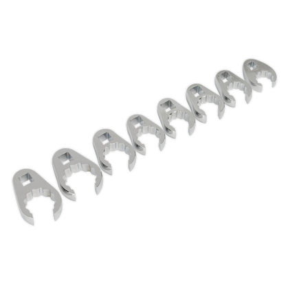 SEALEY - AK5981 Crow's Foot Spanner Set 8pc 1/2"Sq Drive Metric