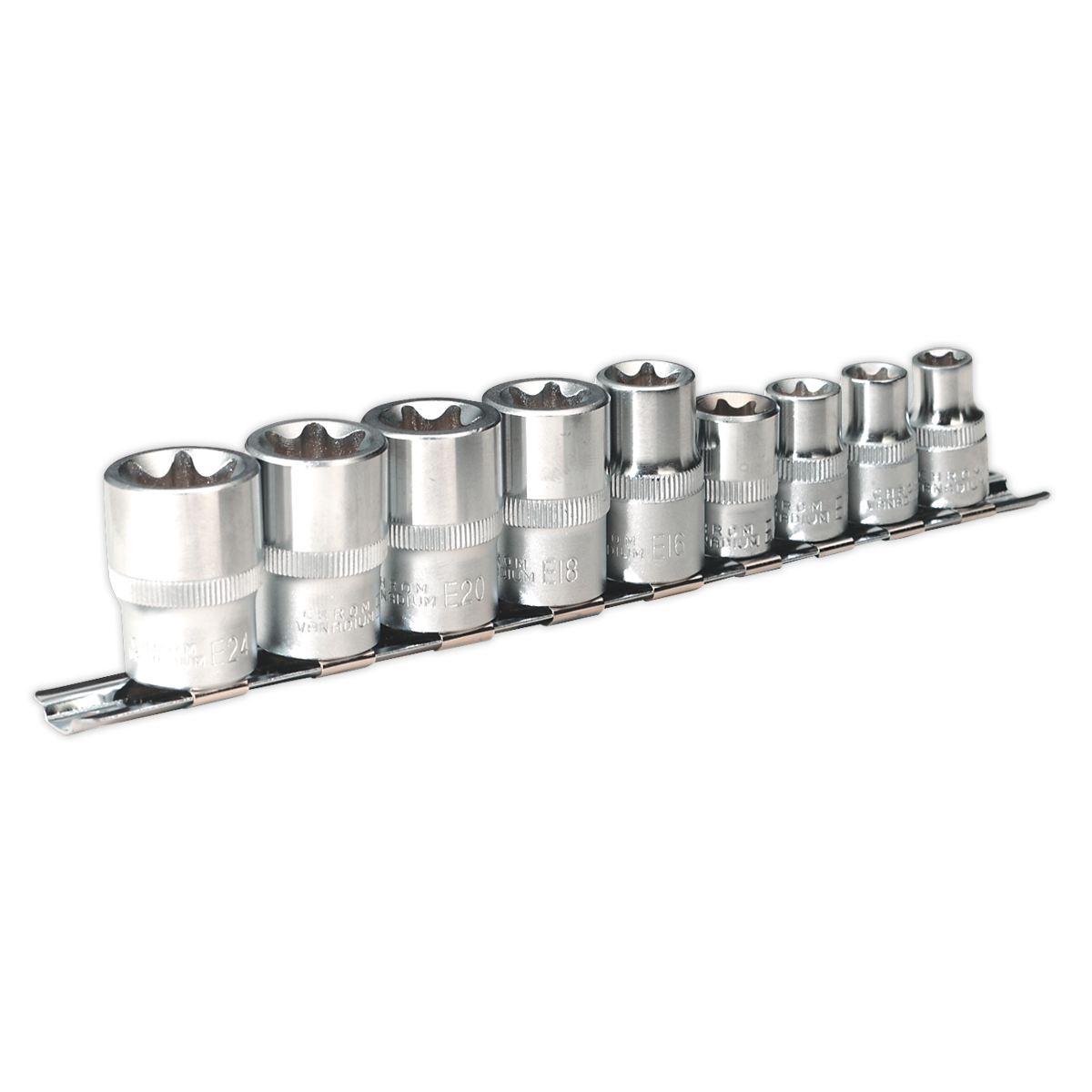 SEALEY - AK617 TRX-Star* Socket Set 9pc 3/8" & 1/2"Sq Drive E10-E14 & E16-E24