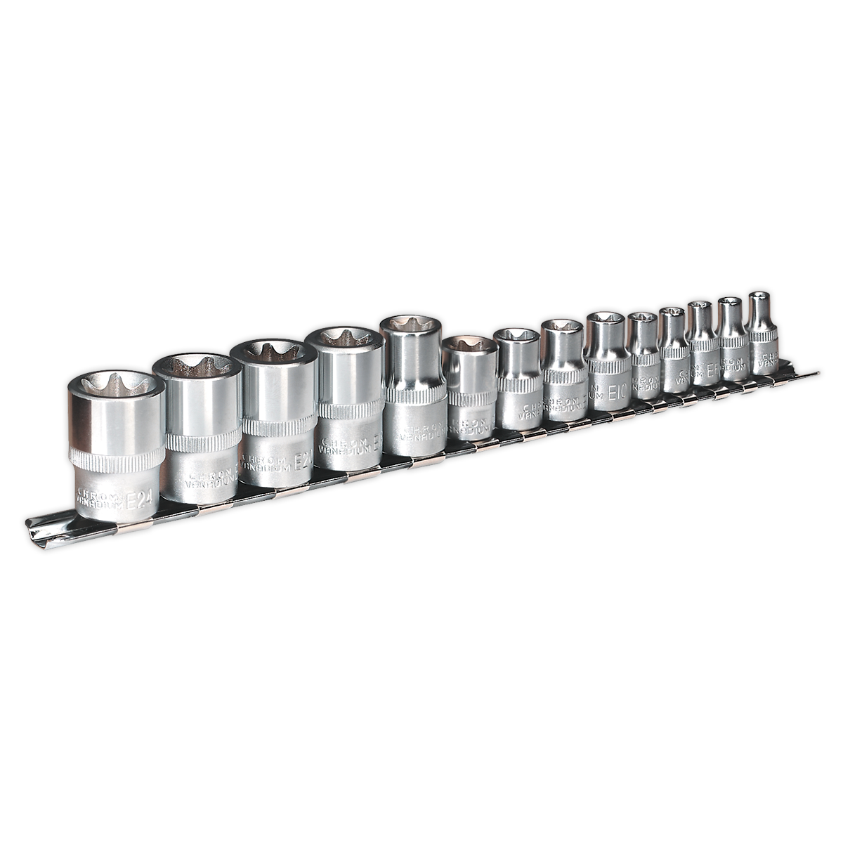 SEALEY - AK618 TRX-Star* Socket Set 14pc 1/4", 3/8" & 1/2"Sq Drive E4-E24