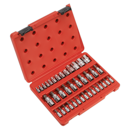 SEALEY - AK6197 TRX-Star* Socket & Security Socket Bit Set 38pc 1/4", 3/8" & 1/2"Sq Drive