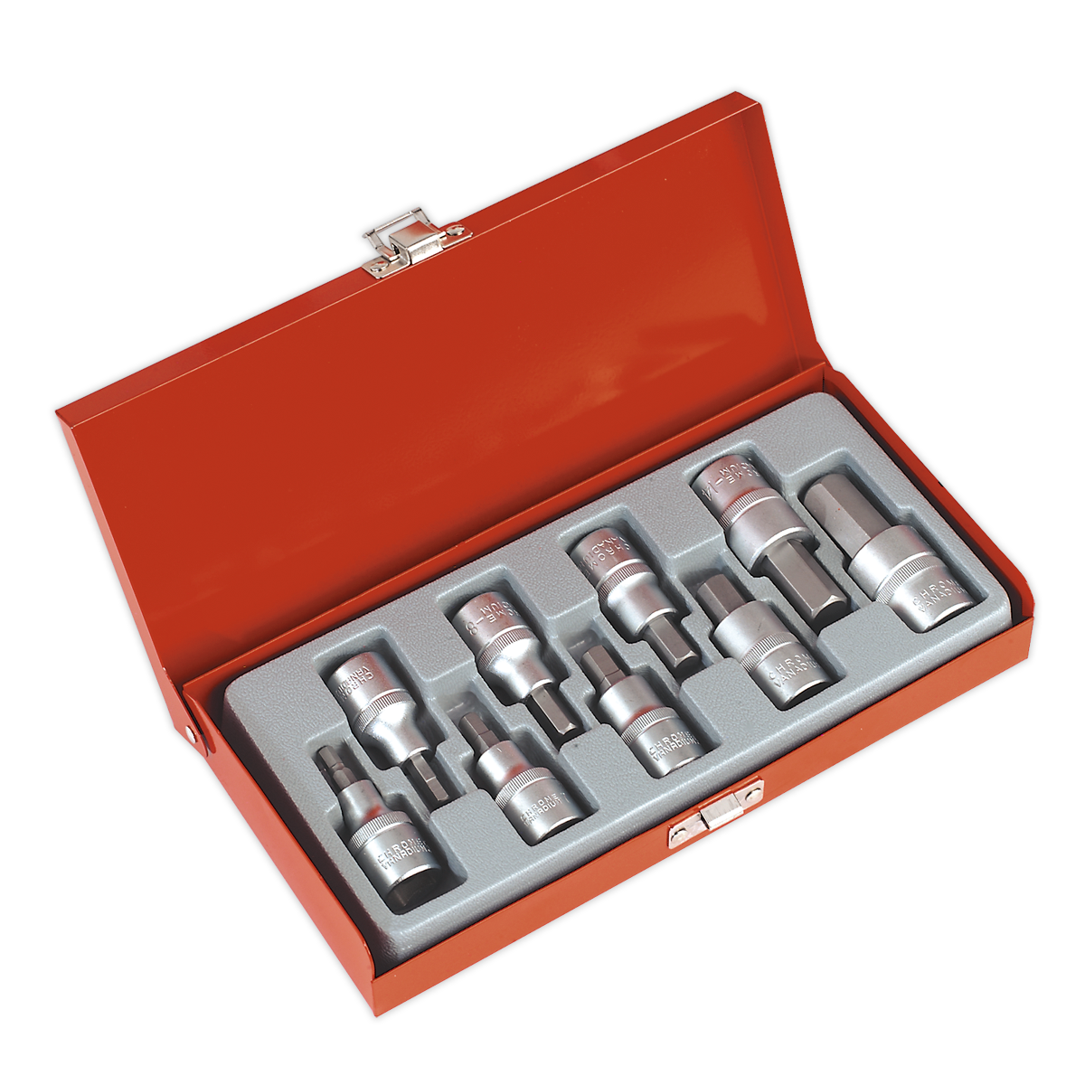 SEALEY - AK620 Hex Socket Bit Set 9pc 1/2"Sq Drive