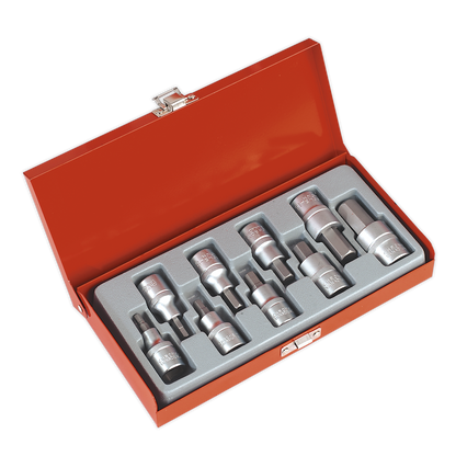 SEALEY - AK620 Hex Socket Bit Set 9pc 1/2"Sq Drive
