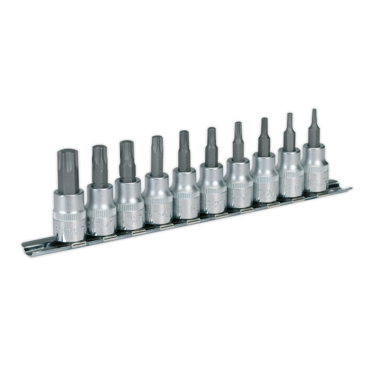 SEALEY - AK6207 TRX-Star* Socket Bit Set 10pc 3/8"Sq Drive