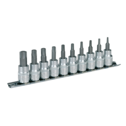 SEALEY - AK6207 TRX-Star* Socket Bit Set 10pc 3/8"Sq Drive