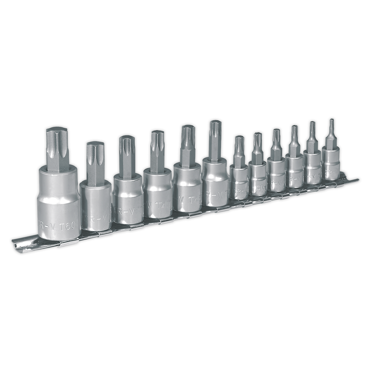 SEALEY - AK6213 TRX-Star* Socket Bit Set 12pc 1/4", 3/8" & 1/2"Sq Drive