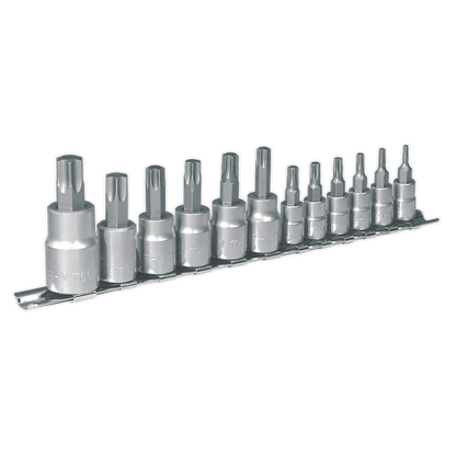 SEALEY - AK6213 TRX-Star* Socket Bit Set 12pc 1/4", 3/8" & 1/2"Sq Drive