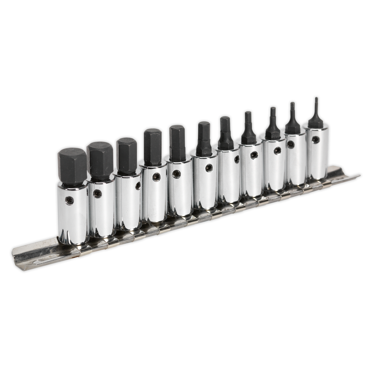 SEALEY - AK62251 Hex Socket Bit Set 11pc 1/4"Sq Drive Metric
