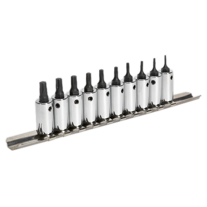 SEALEY - AK62252 TRX-Star* Socket Bit Set 10pc 1/4"Sq Drive