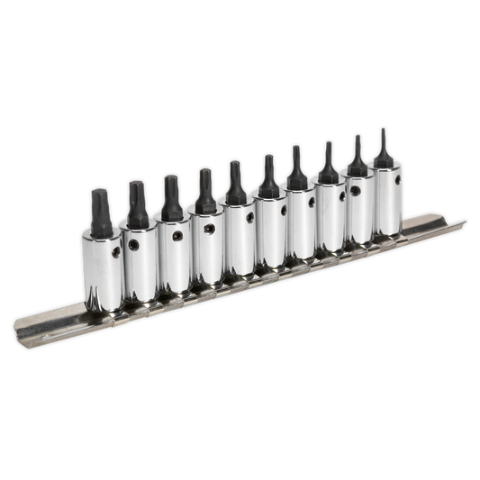 SEALEY - AK62252 TRX-Star* Socket Bit Set 10pc 1/4"Sq Drive