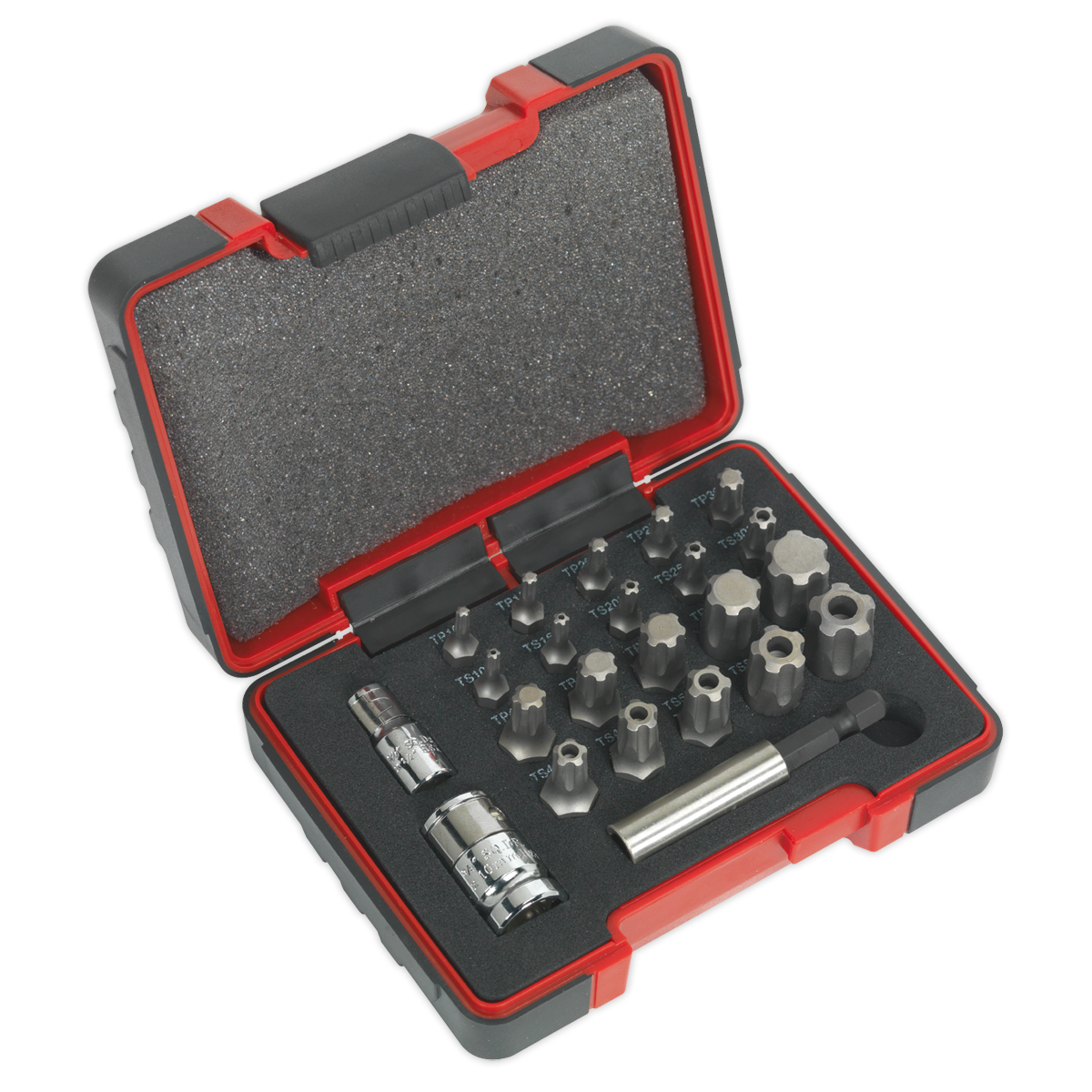 SEALEY - AK6226 TRX-P* & Security TRX-TS* Bit Set 23pc 1/4" & 3/8"Sq Drive