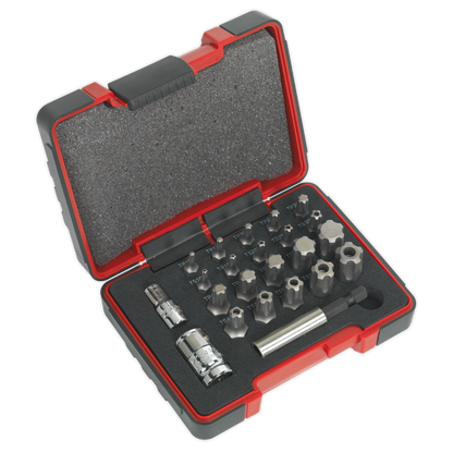 SEALEY - AK6226 TRX-P* & Security TRX-TS* Bit Set 23pc 1/4" & 3/8"Sq Drive