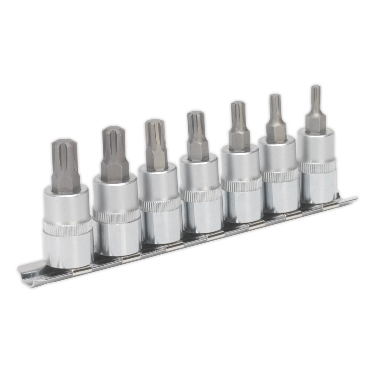 SEALEY - AK6232 Ribe Socket Bit Set 7pc 3/8"Sq Drive 50mm