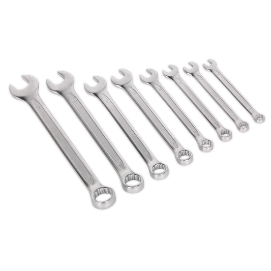 SEALEY - AK63252 Combination Spanner Set 8pc Cold Stamped Metric