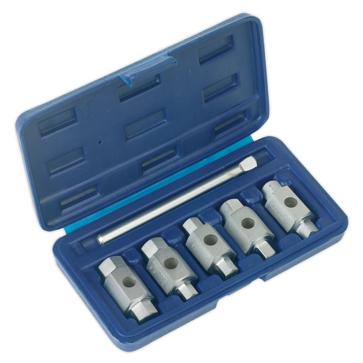 SEALEY - AK659 Drain Key Set 6pc Double End
