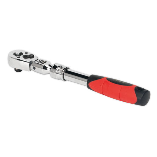 SEALEY - AK6681 Flexi-Head Ratchet Wrench 3/8"Sq Drive Extendable