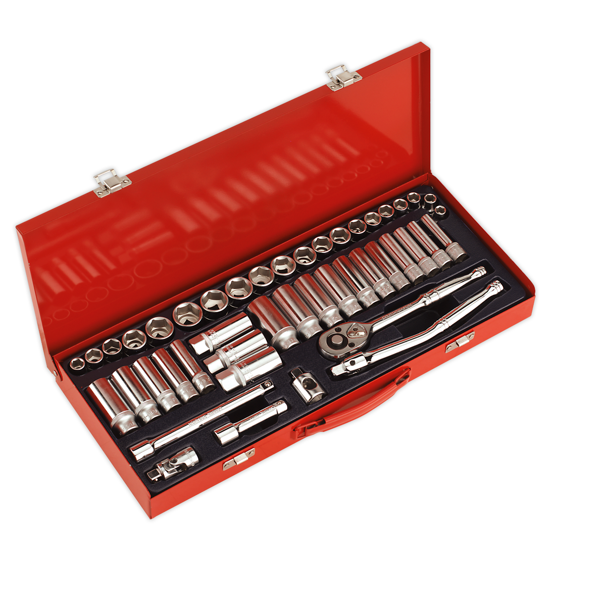 SEALEY - AK692 Socket Set 45pc 3/8"Sq Drive 6pt WallDrive� - Metric/Imperial