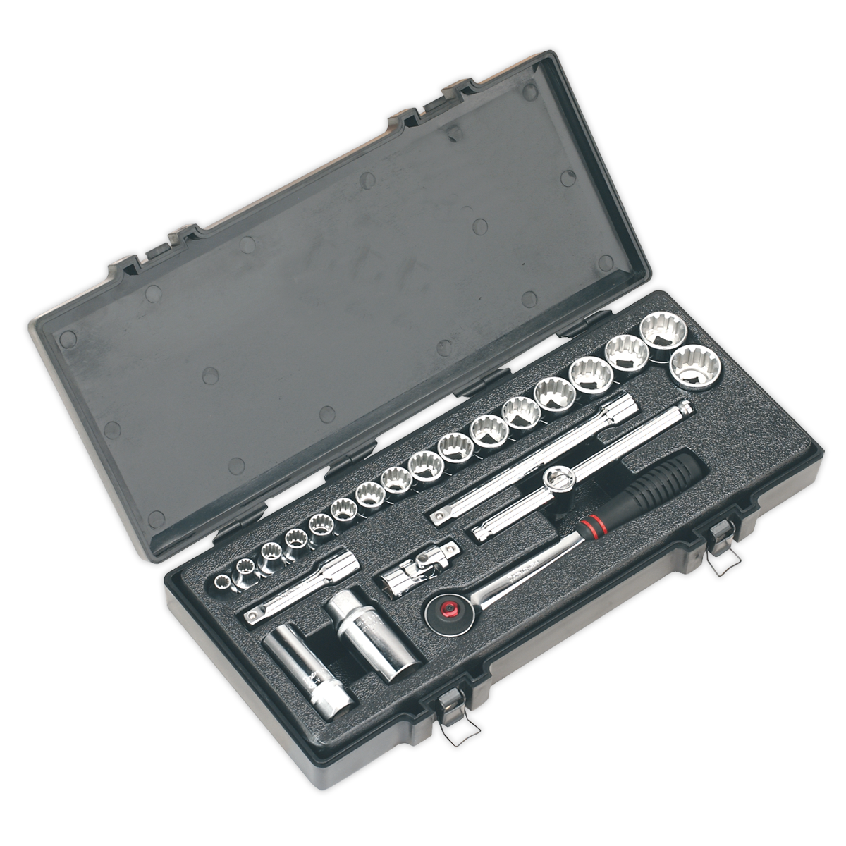 SEALEY - AK699 Socket Set 24pc 3/8"Sq Drive Total Drive�