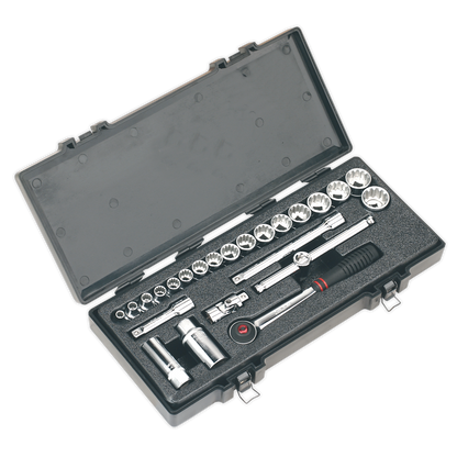 SEALEY - AK699 Socket Set 24pc 3/8"Sq Drive Total Drive�