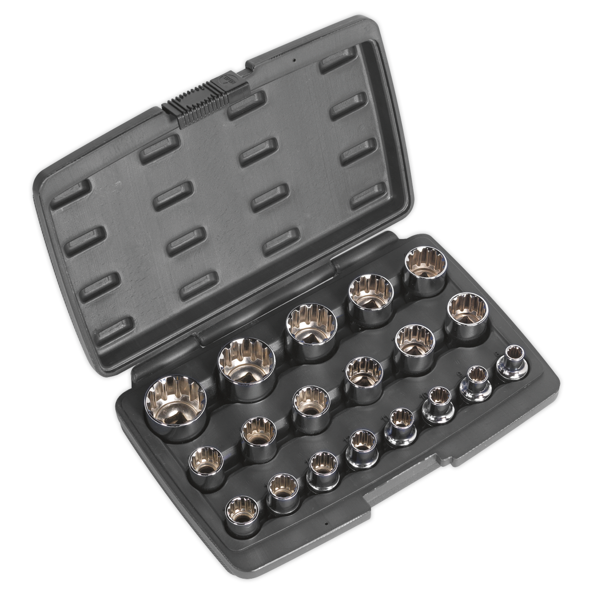 SEALEY - AK70619 Socket Set 19pc 1/2"Sq Drive Total Drive®