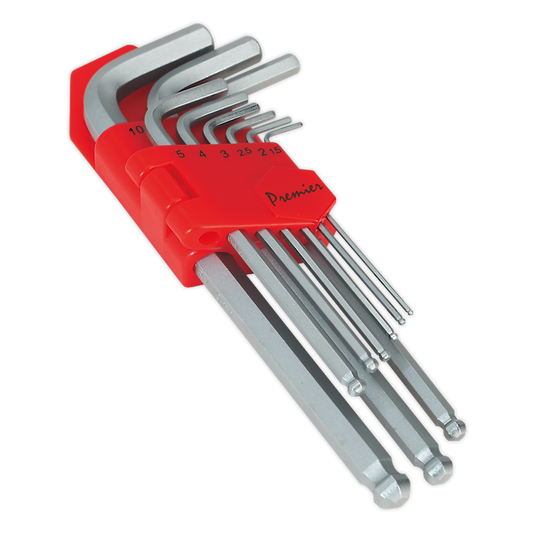 SEALEY - AK7139 Ball-End Hex Key Set 9pc Long Metric