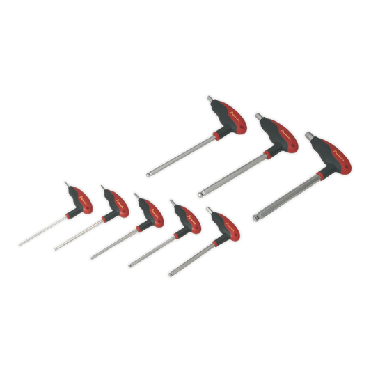 SEALEY - AK7144 Ball-End Hex Key Set 8pc T-Handle Metric