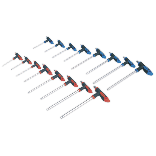 SEALEY - AK7147 T-Handle TRX-Star* & Hex Key Set 16pc