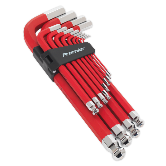 SEALEY - AK7187 Jumbo Ball-End Hex Key Set 13pc Anti-Slip - Metric