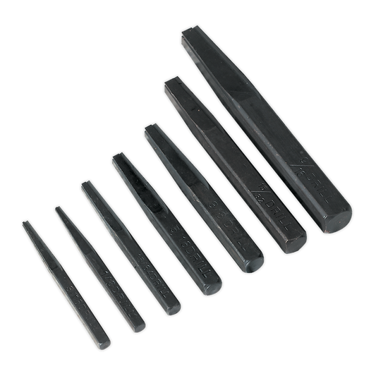 SEALEY - AK720 Screw Extractor Set 7pc Square Type
