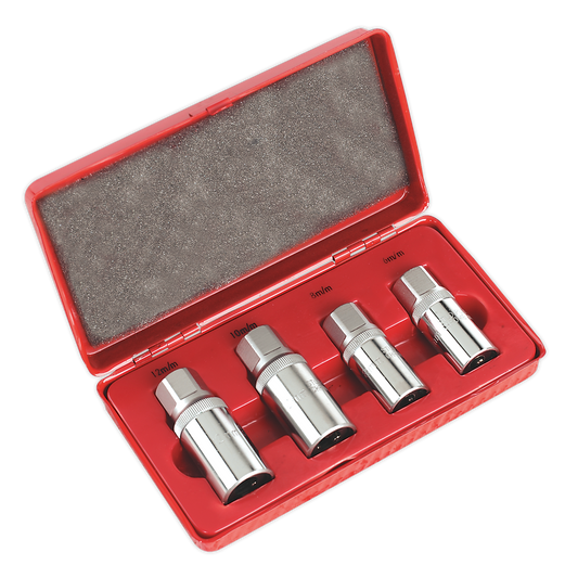 SEALEY - AK723 Stud Extractor Set 4pc 1/2"Sq Drive Metric