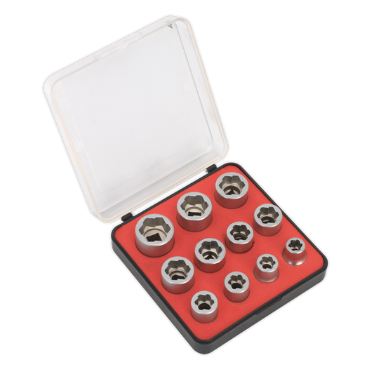 SEALEY - AK7281 Bolt Extractor Socket Set 11pc 3/8"Sq Drive Metric