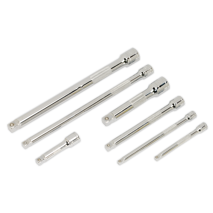 SEALEY - AK770 Wobble/Rigid Extension Bar Set 7pc 1/4", 3/8" & 1/2"Sq Drive