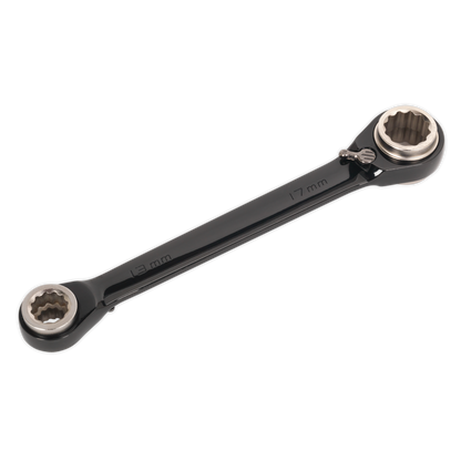 SEALEY - AK7979 Ratchet Ring Spanner 4-in-1 Reversible Metric