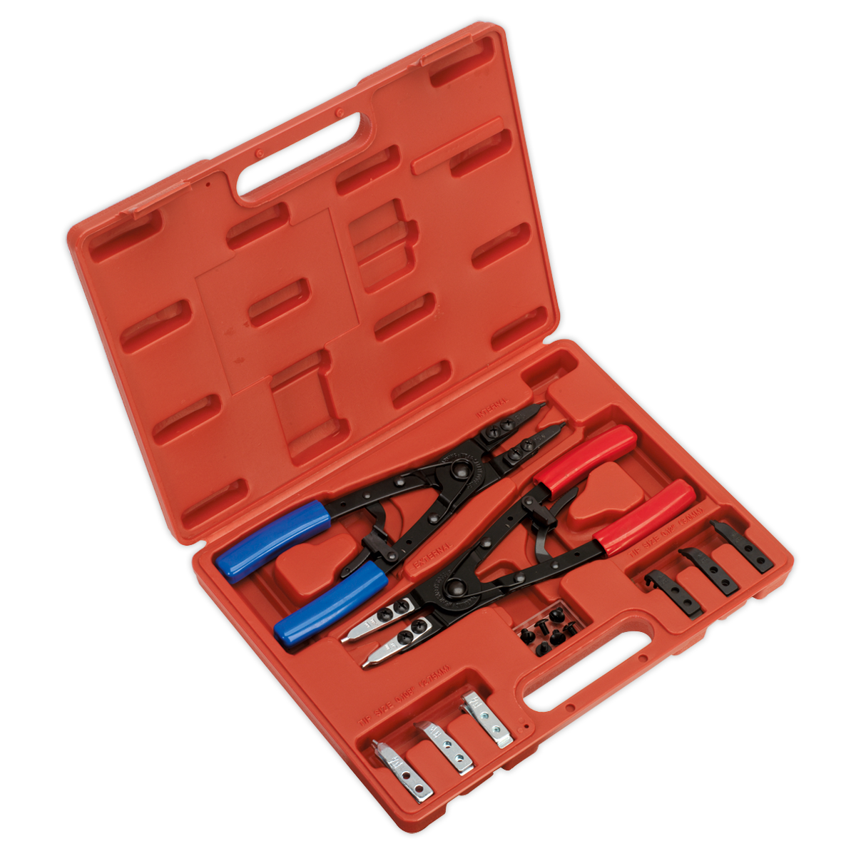 SEALEY - AK8500 Circlip Pliers Set Internal/External 265mm Heavy-Duty